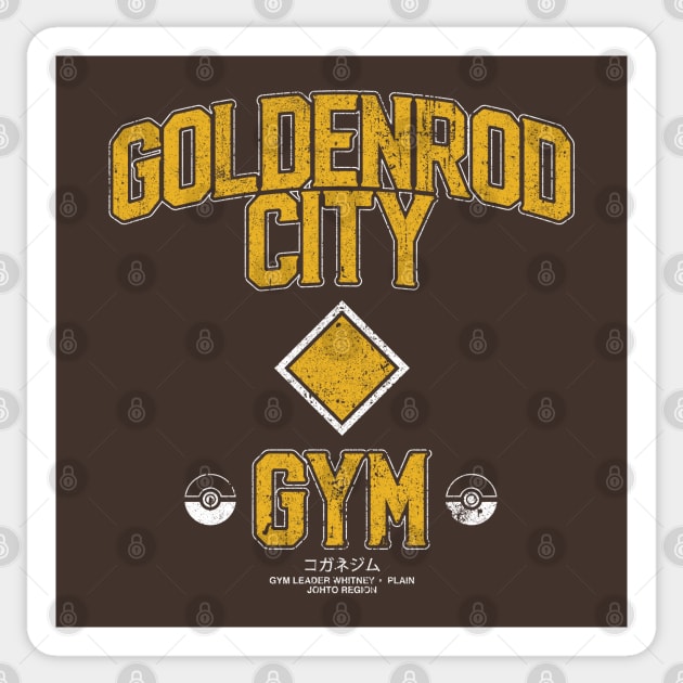 Goldenrod City Gym Sticker by huckblade